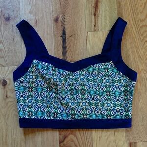 J.O.A. Los Angeles. Tribal Print Crop-Top. Size Small.